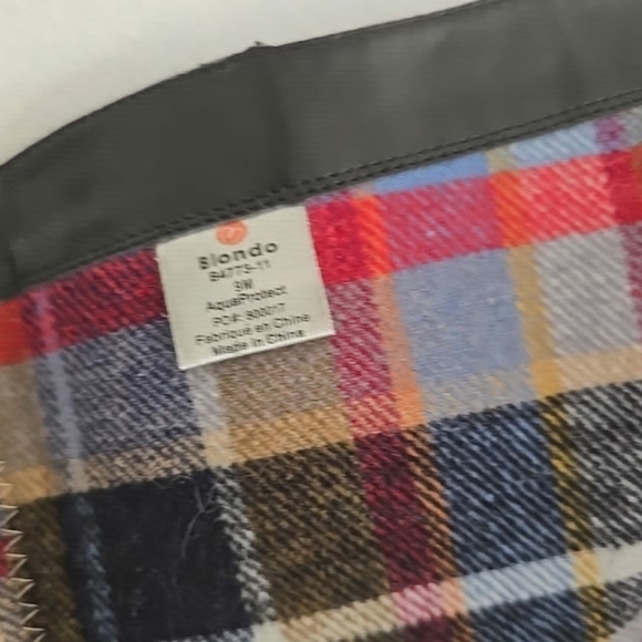 Naturalizer Blondo Ophelia Wide Calf Waterproof Black Leather Boots Women's 9W🌴 - Picture 8 of 8